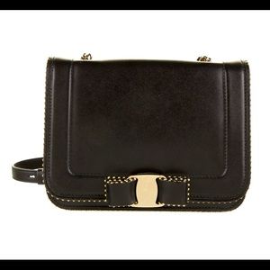 Salvatore Ferragamo Studded Vara Bow Flap bag